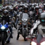 manfiestation des motards contre le contrôle technique